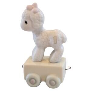 Precious Moments Birthday Train 1st Happy Birthday Little Lamb 1985